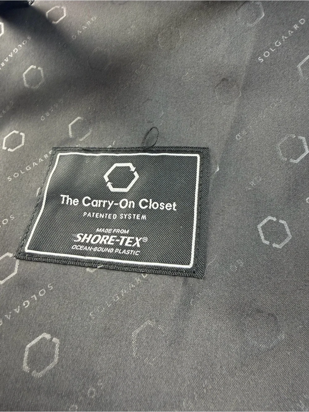 Solgaard The Carry-On Closet 4 Compartment Organizer Insert Only, Black, + Bags
